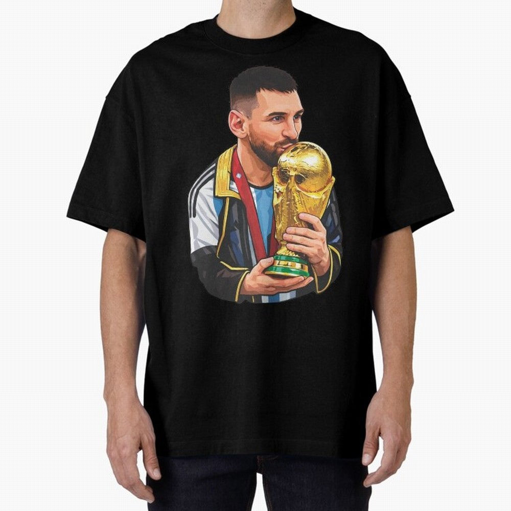 Messi celebrating the 2022 World Cup victory Classic T-Shirt Live the Energy of FIFA World Cup 2026 Group Stage Spirit, Capturing Argentina, France and Brazil, Messi and Cristiano Ronaldo, Goal Celebration Energy, Supporter Heritage, Football Icons
