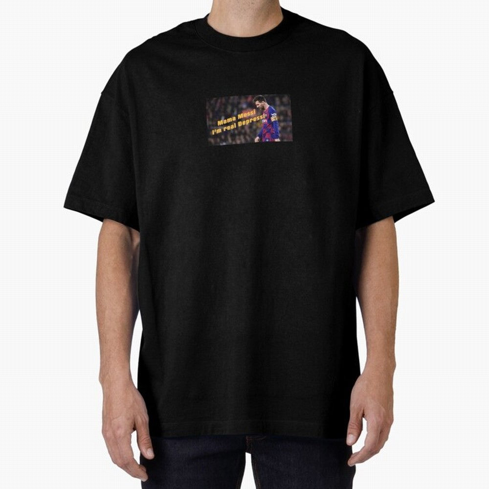 Mamma Messi, I'm Real Depressi Classic T-Shirt Stand Out with Spirit from Global Football Passion for FIFA World Cup 2026 USA Canada Mexico, Capturing Mbappe and Neymar, France and Portugal, Game Day Rituals, Football Legends, Country Pride and the