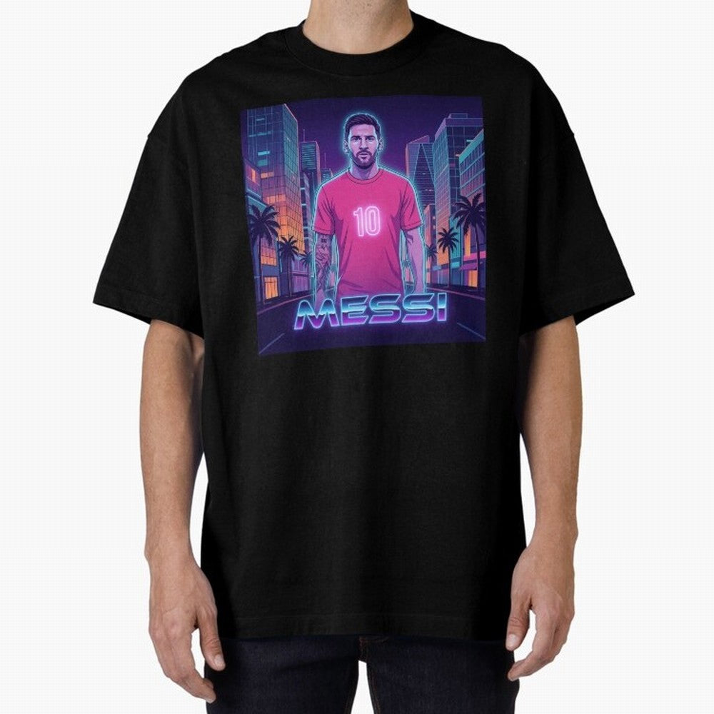 Inter Miami Football Legend Messi Cyberpunk Retro Futurist Design Classic T-Shirt Turn Every Weekend Toward Match Day Hype around FIFA World Cup 2026 Group Stage, Mbappe and Neymar, Spain and Netherlands, Fan Favorite Moments, National Team