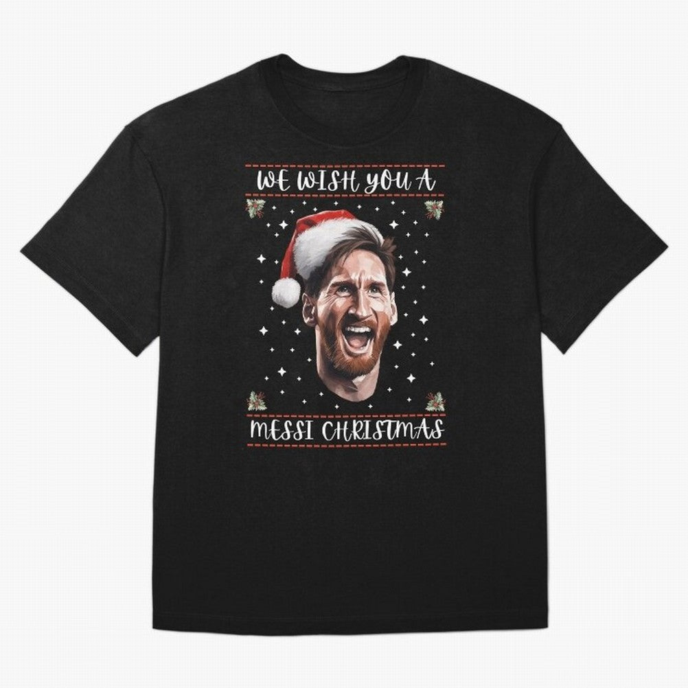 Messi Christmas Funny Football Holiday Classic T-Shirt Cheer for the FIFA World Cup 2026 Group Stage Journey through Cristiano Ronaldo Highlights, Argentina Pride, Sports Nostalgia, International Competition, Famous Players and Unforgettable