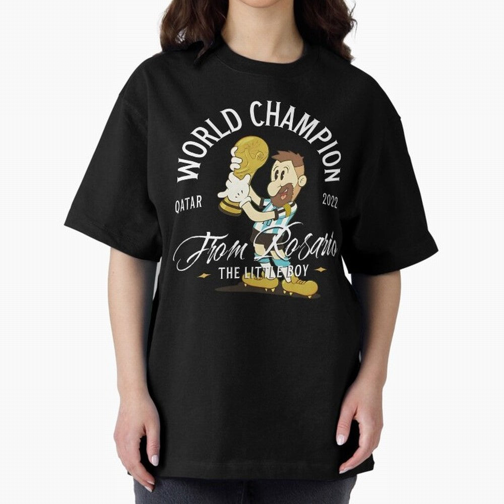 The little boy from Rosario Oversized T-Shirt Support the Legends of Global Football Passion for FIFA World Cup 2026, Capturing CR7, Germany, Game Day Rituals, Football Legends, Country Pride and the Road to the Final; Perfect for People Who Love