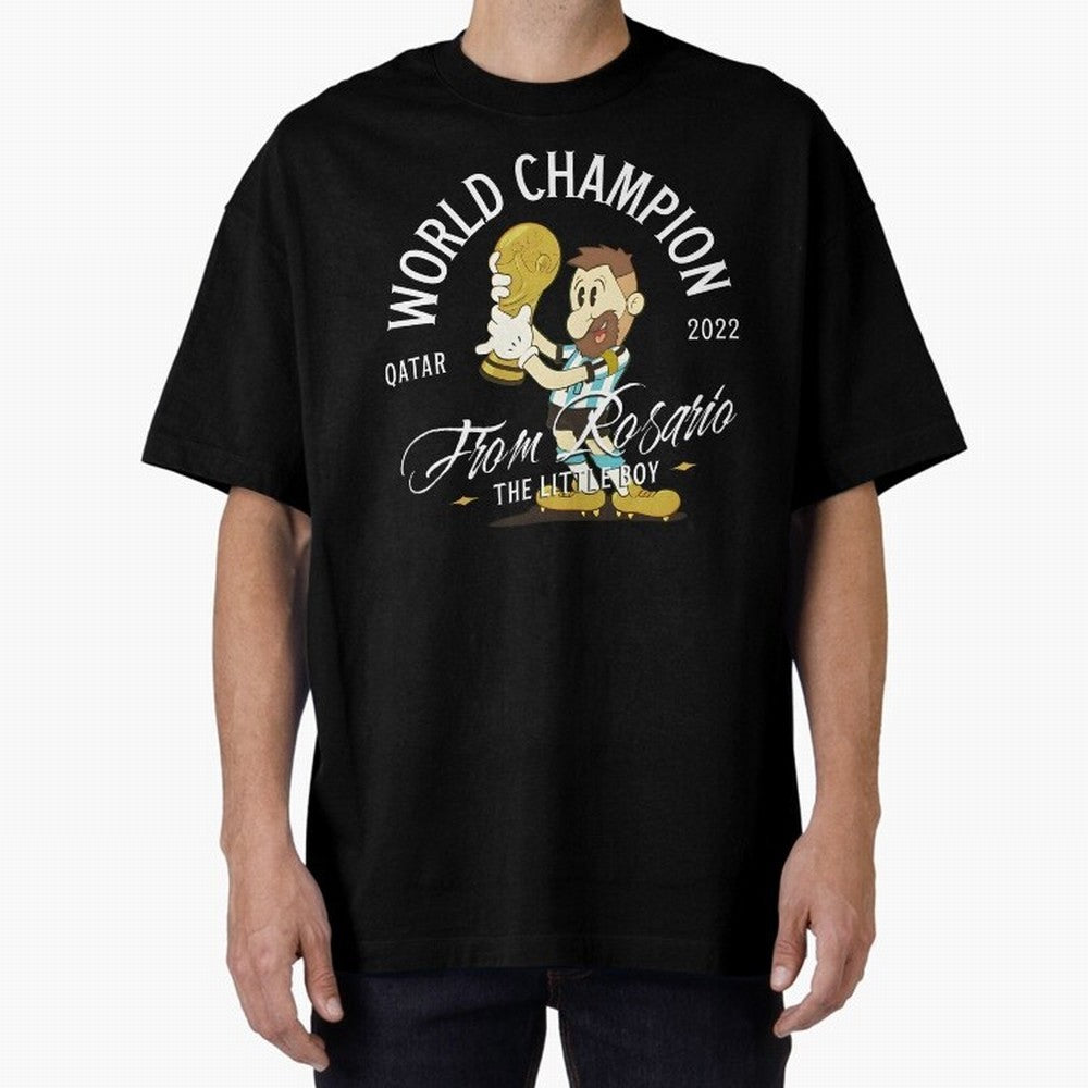 The little boy from Rosario Oversized T-Shirt Support the Legends of Global Football Passion for FIFA World Cup 2026, Capturing CR7, Germany, Game Day Rituals, Football Legends, Country Pride and the Road to the Final; Perfect for People Who Love