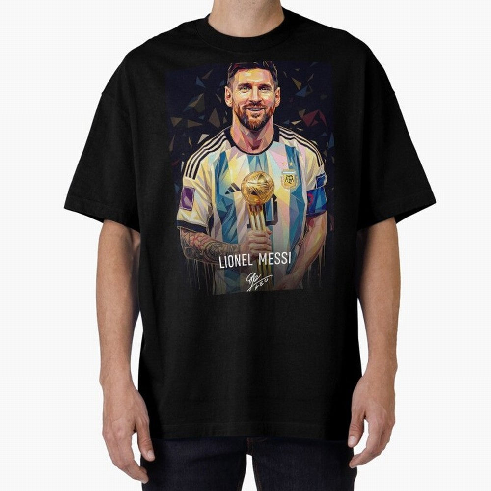 Leonie Messi M10 Football Soccer Player Champion Trophy Glory Classic T-Shirt Keep the Match Day Mood of Global Football Passion for FIFA World Cup 2026 Group Stage, Centered on Haaland, Spain, Classic Soccer Heritage, Championship Pressure, Fan