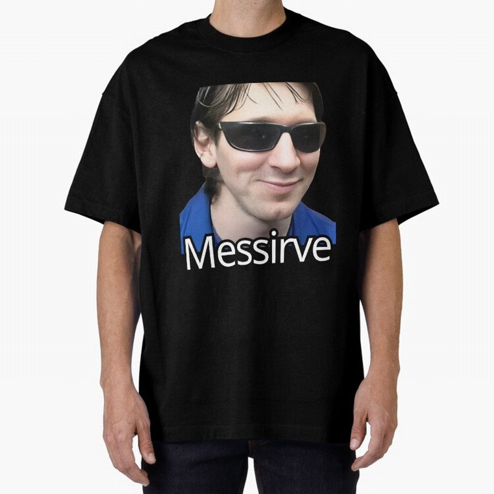 Messirve Football Meme Oversized T-Shirt Turn Every Weekend Toward FIFA World Cup 2026 for Fans of Messi, Neymar and Mbappe and Argentina, France and Brazil, Bringing Goal Celebration Energy, Supporter Heritage, Football Icons and Worldwide