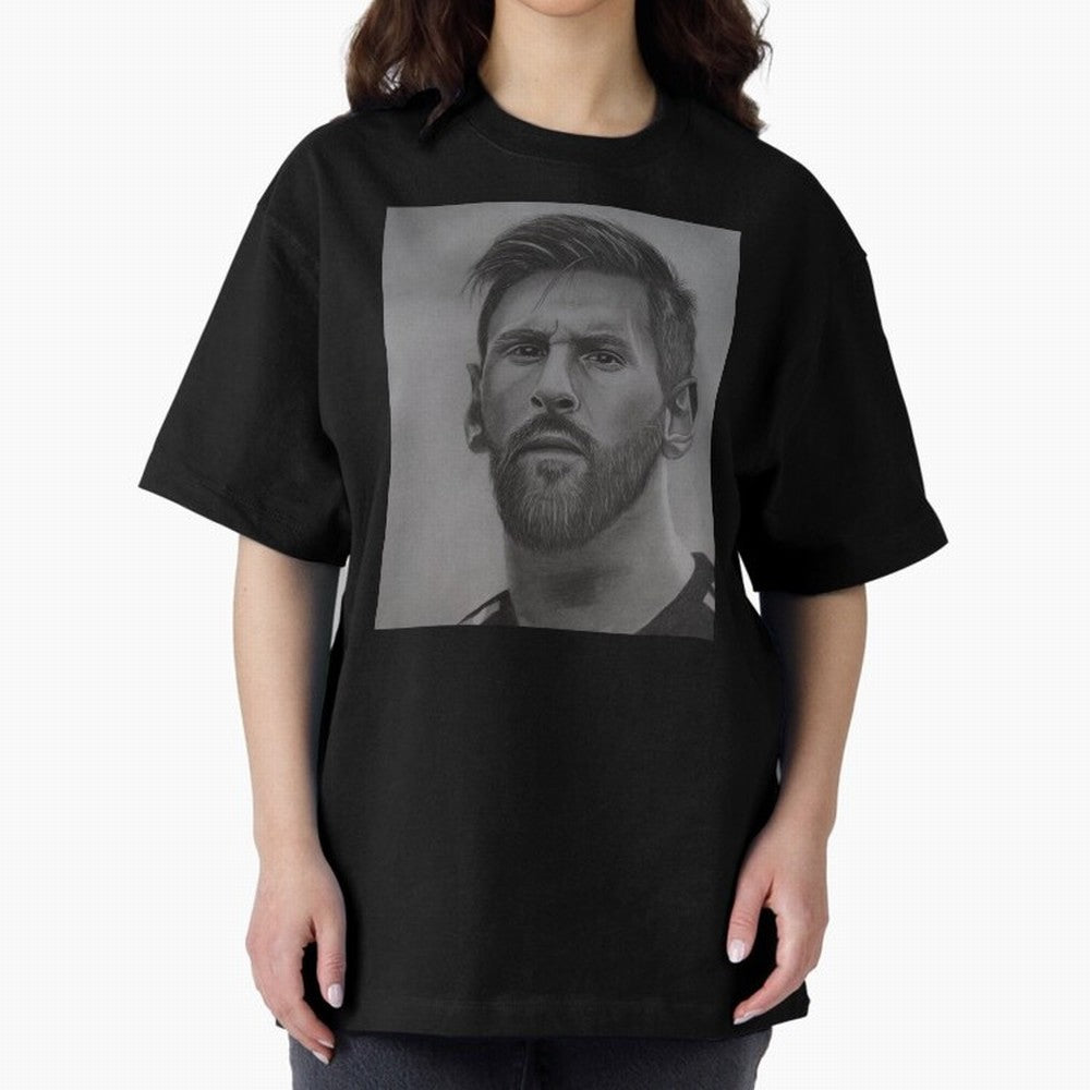 Messi Focused Portrait Art Classic T-Shirt Experience the FIFA World Cup 2026 Journey through Cristiano Ronaldo, Haaland and CR7 Highlights, Germany Pride, Global Supporter Spirit, Legendary Goals, National Colors and Tournament Celebration; Made