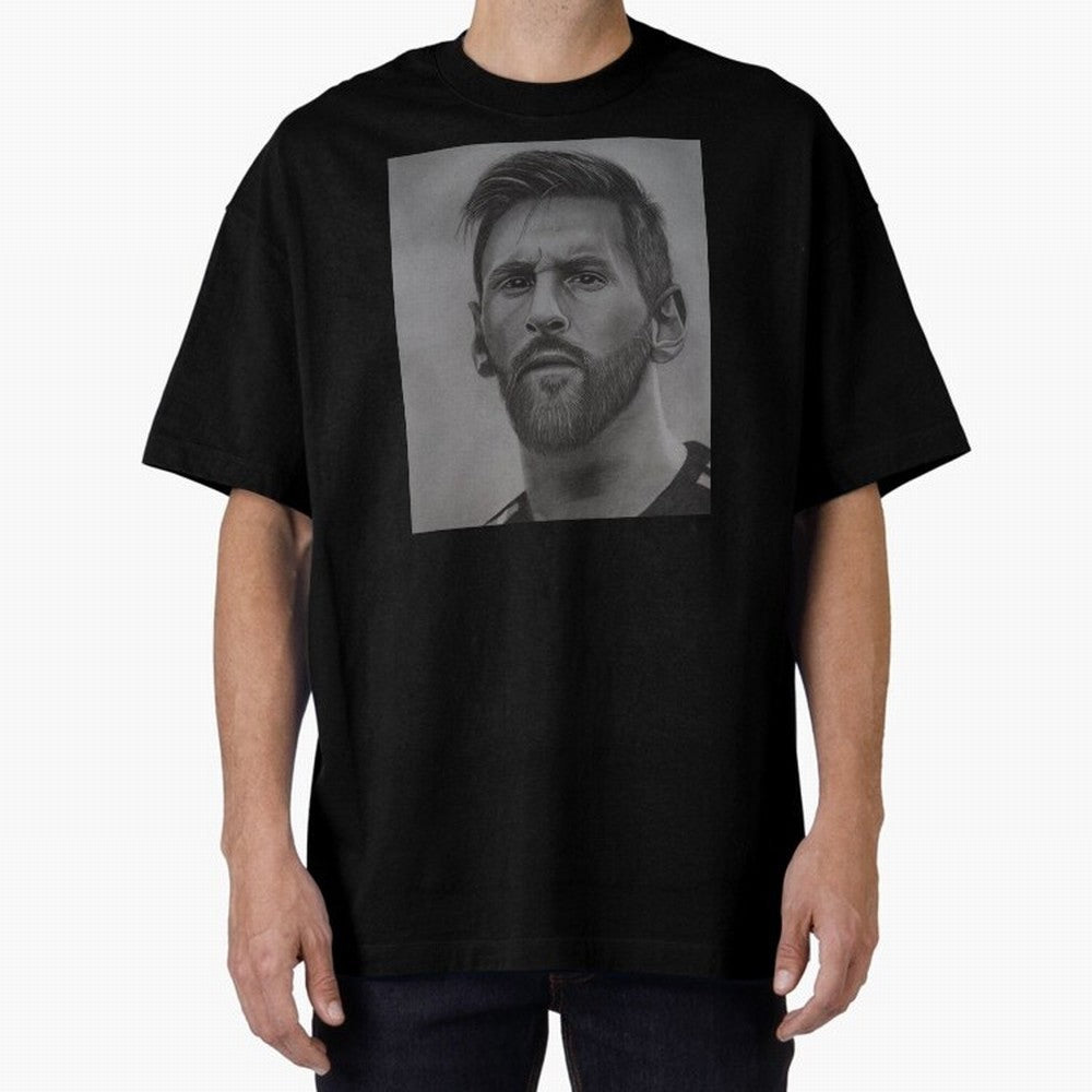 Messi Focused Portrait Art Classic T-Shirt Experience the FIFA World Cup 2026 Journey through Cristiano Ronaldo, Haaland and CR7 Highlights, Germany Pride, Global Supporter Spirit, Legendary Goals, National Colors and Tournament Celebration; Made