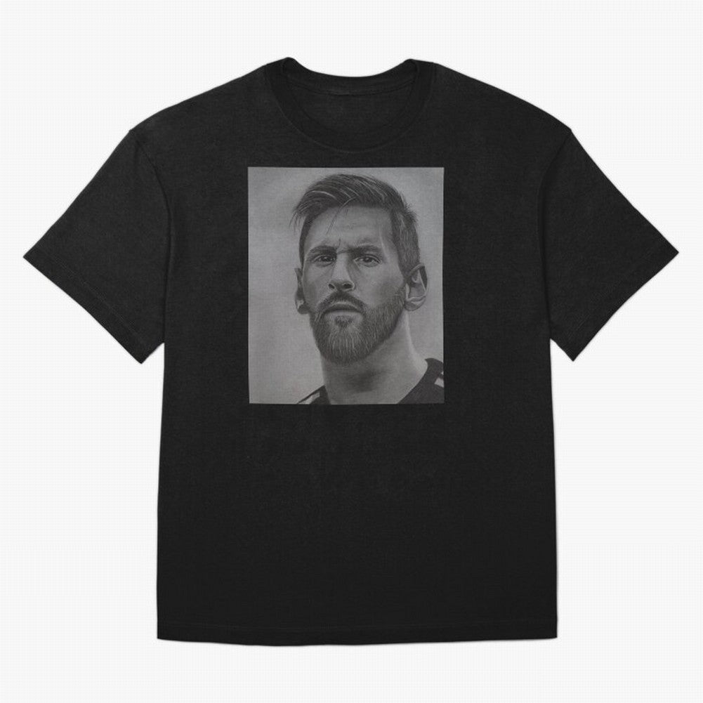 Messi Focused Portrait Art Classic T-Shirt Experience the FIFA World Cup 2026 Journey through Cristiano Ronaldo, Haaland and CR7 Highlights, Germany Pride, Global Supporter Spirit, Legendary Goals, National Colors and Tournament Celebration; Made