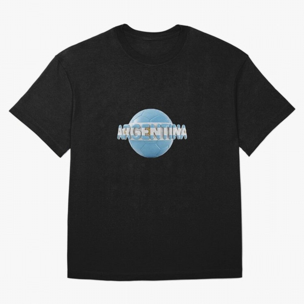 Argentina Soccer World Cup Oversized T-Shirt Follow the Final Road of Global Football Passion for FIFA World Cup 2026, Built around Haaland and Mbappe, England, Global Supporter Spirit, Legendary Goals, National Colors and Tournament Celebration;