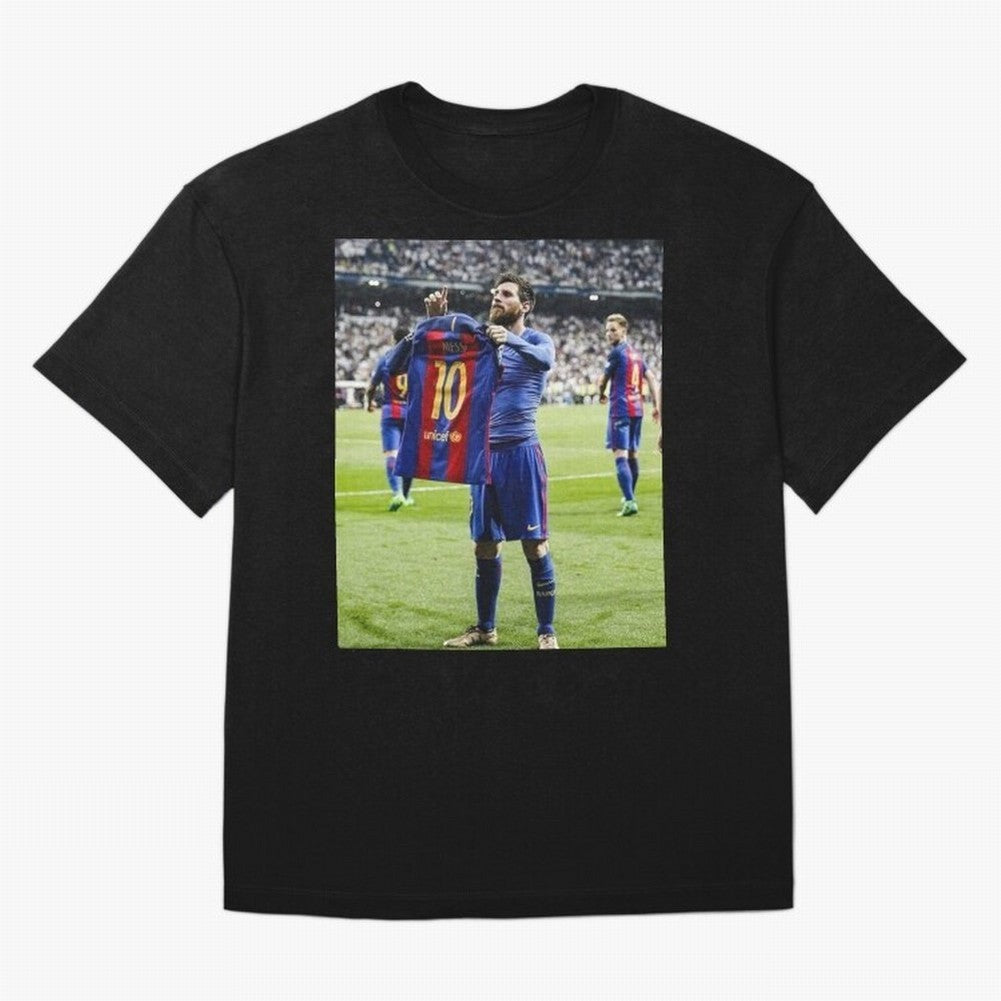 Lional Messi Poster Design Oversized T-Shirt Honor Global Football Passion for FIFA World Cup 2026 Group Stage, Celebrating Neymar, Haaland and Cristiano Ronaldo, Portugal, Global Supporter Spirit, Legendary Goals, National Colors and Tournament