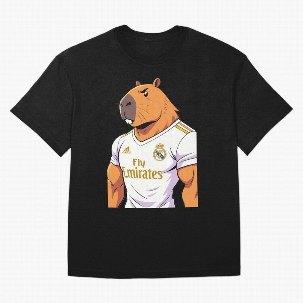Real Madrid capybara elegant Classic T-Shirt Show Match Day Excitement for Global Football Passion for FIFA World Cup 2026, Made for CR7, Argentina, France and Brazil, Match Day Excitement, Supporter Culture, Golden Goals and Global Football