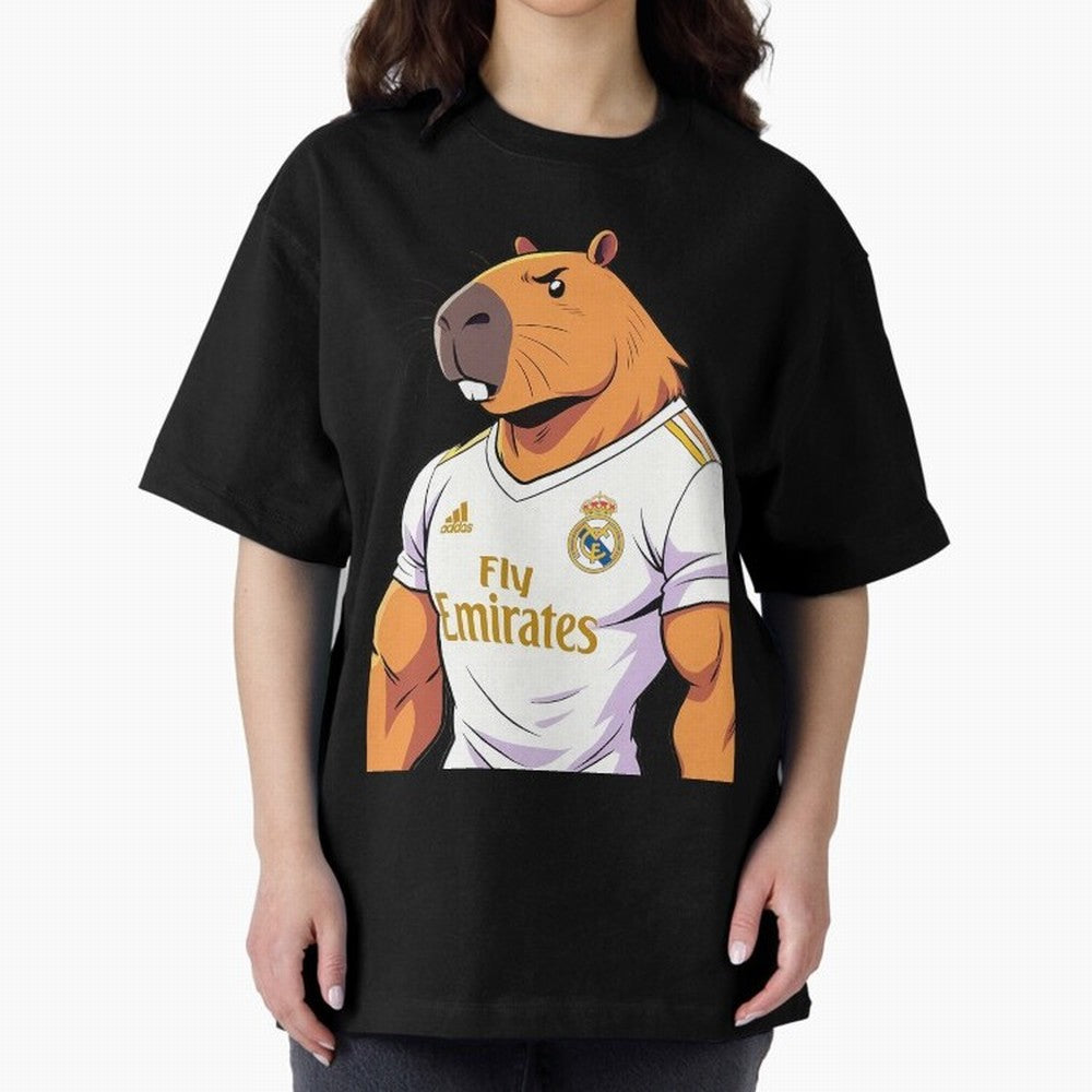 Real Madrid capybara elegant Classic T-Shirt Show Match Day Excitement for Global Football Passion for FIFA World Cup 2026, Made for CR7, Argentina, France and Brazil, Match Day Excitement, Supporter Culture, Golden Goals and Global Football