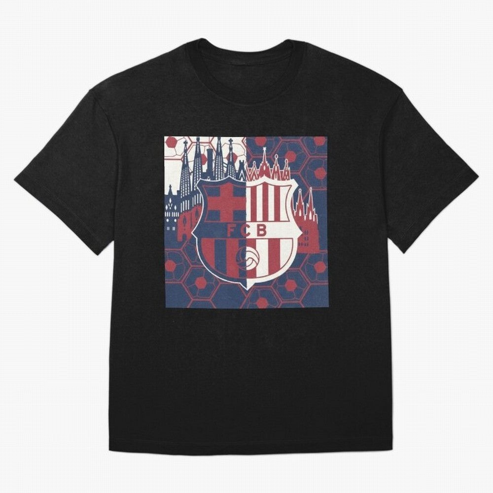 Barcelona - Football Fan Design Classic T-Shirt Support Match Day Hype around FIFA World Cup 2026 USA Canada Mexico, Messi, France and Portugal, Champion Mindset, Group Stage Buzz, Knockout Tension and Passionate Fan Culture; Ideal for Football