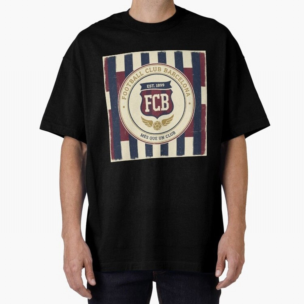FCB Vintage - Football Fan Design Classic T-Shirt Showcase Match Day Hype around FIFA World Cup 2026, Mbappe, England and Germany, Game Day Rituals, Football Legends, Country Pride and the Road to the Final; Ideal for Football Dads, Football Moms,