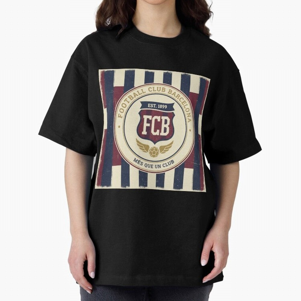 FCB Vintage - Football Fan Design Classic T-Shirt Showcase Match Day Hype around FIFA World Cup 2026, Mbappe, England and Germany, Game Day Rituals, Football Legends, Country Pride and the Road to the Final; Ideal for Football Dads, Football Moms,