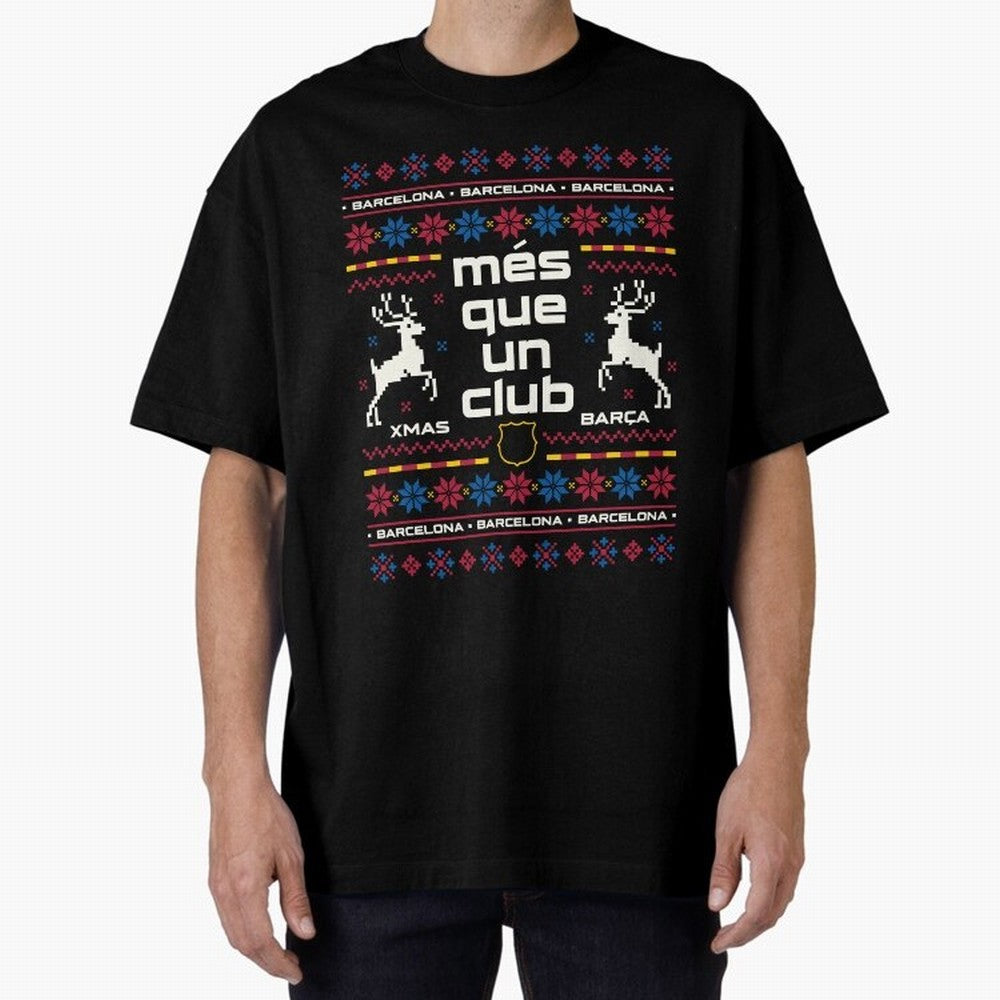 FC Barcelona Christmas Classic T-Shirt Celebrate Every Goal in FIFA World Cup 2026 USA Canada Mexico with Mbappe and Neymar, Portugal, Spain and Germany Energy, Sports Nostalgia, International Competition, Famous Players and Unforgettable