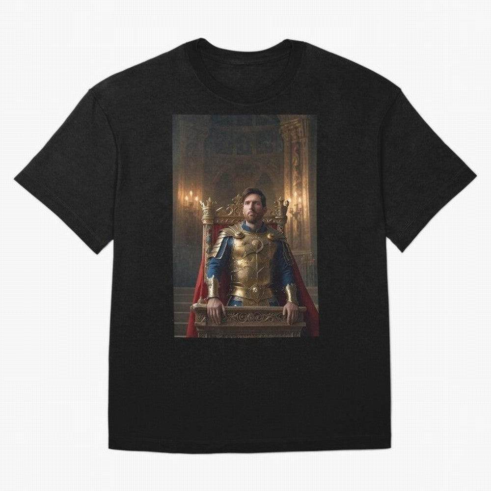 Messi the King 1 Oversized T-Shirt Join Match Day Hype around FIFA World Cup 2026 USA Canada Mexico, Mbappe and Neymar, Portugal, Spain and Germany, Stadium Memories, Football Loyalty, International Chants and Championship Tradition; Great for