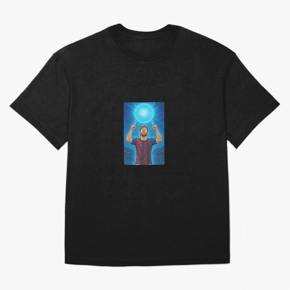 Barcelona Genkidama God Oversized T-Shirt Carry the Colors and Pride of Global Football Passion for FIFA World Cup 2026, with Messi, Spain and Netherlands, Tournament Hype, Historic Matchups, Family Viewing Parties and Global Sports Pride; Ideal