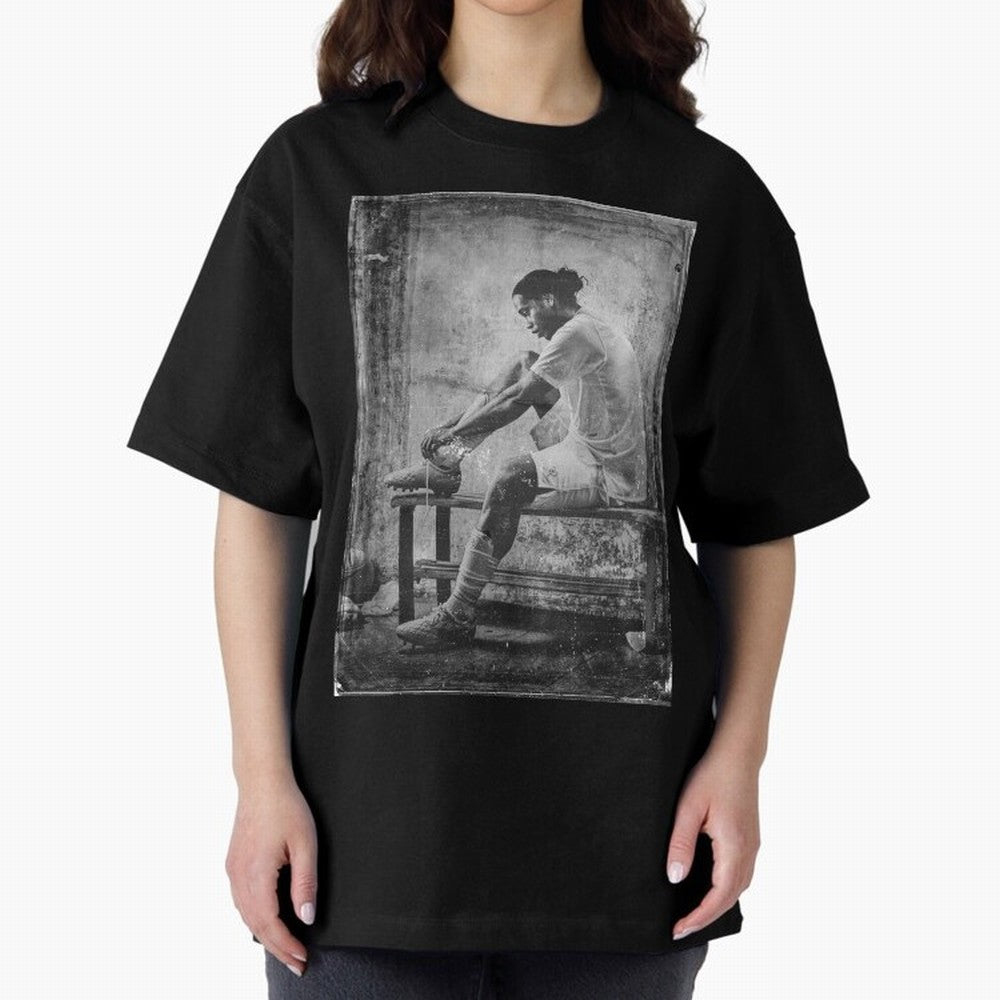 Ronaldinho Vintage Classic T-Shirt Represent the Passion of Global Football Passion for FIFA World Cup 2026 USA Canada Mexico, Made for Messi, CR7 and Mbappe, Portugal, Vintage Soccer Flavor, Modern Football Stars, National Flags and Final Night