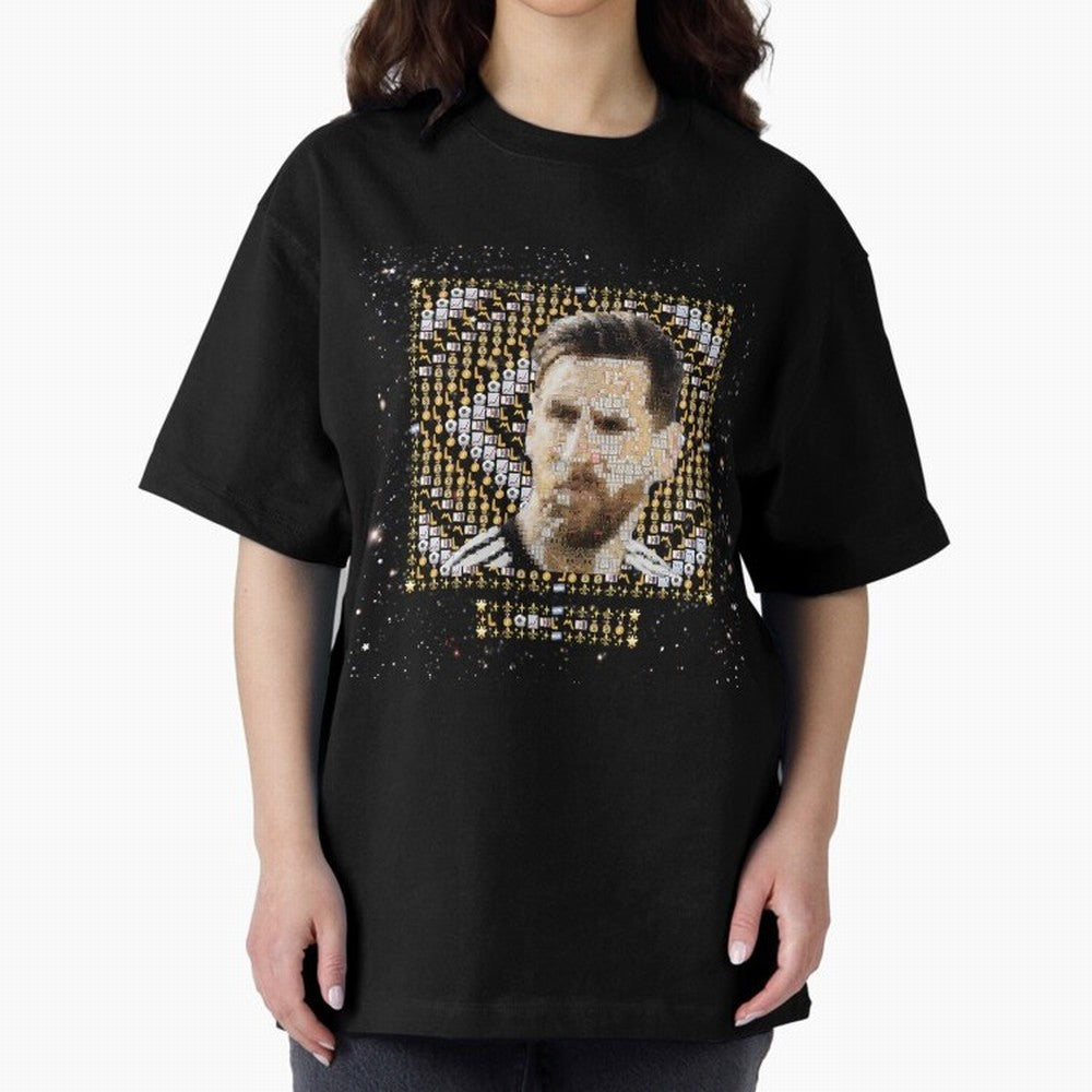 Goat Emojified Messi-Inspired Visual Tribute Classic T-Shirt Capture the FIFA World Cup 2026 Journey through Messi, CR7 and Mbappe Highlights, Brazil Pride, Retro Football Energy, Iconic Rivalries, Trophy Chase Drama and Stadium Atmosphere; Made