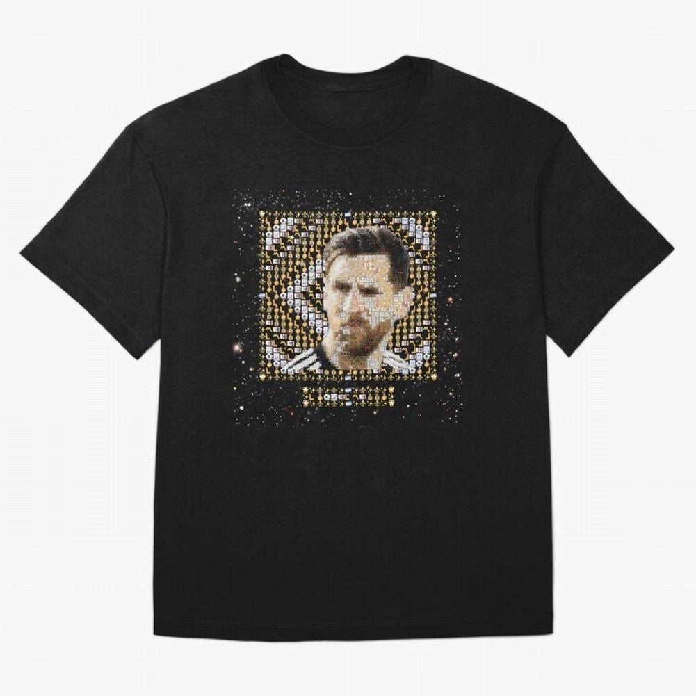 Goat Emojified Messi-Inspired Visual Tribute Classic T-Shirt Capture the FIFA World Cup 2026 Journey through Messi, CR7 and Mbappe Highlights, Brazil Pride, Retro Football Energy, Iconic Rivalries, Trophy Chase Drama and Stadium Atmosphere; Made