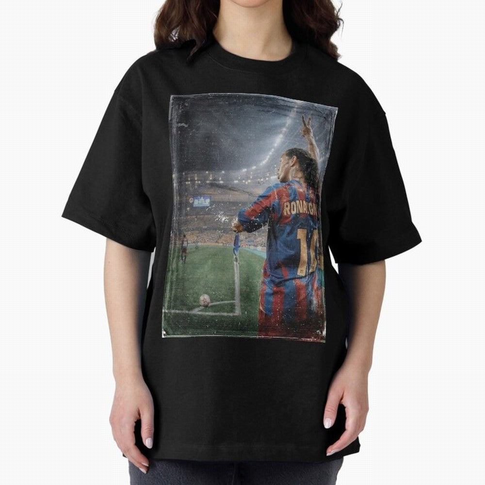 Ronaldinho Vintage Classic T-Shirt Make Your Look Match Global Football Passion for FIFA World Cup 2026, Centered on Messi and Cristiano Ronaldo, France and Portugal, Football Festival Excitement, Trophy Ambitions, Country Rivalries and Star Player