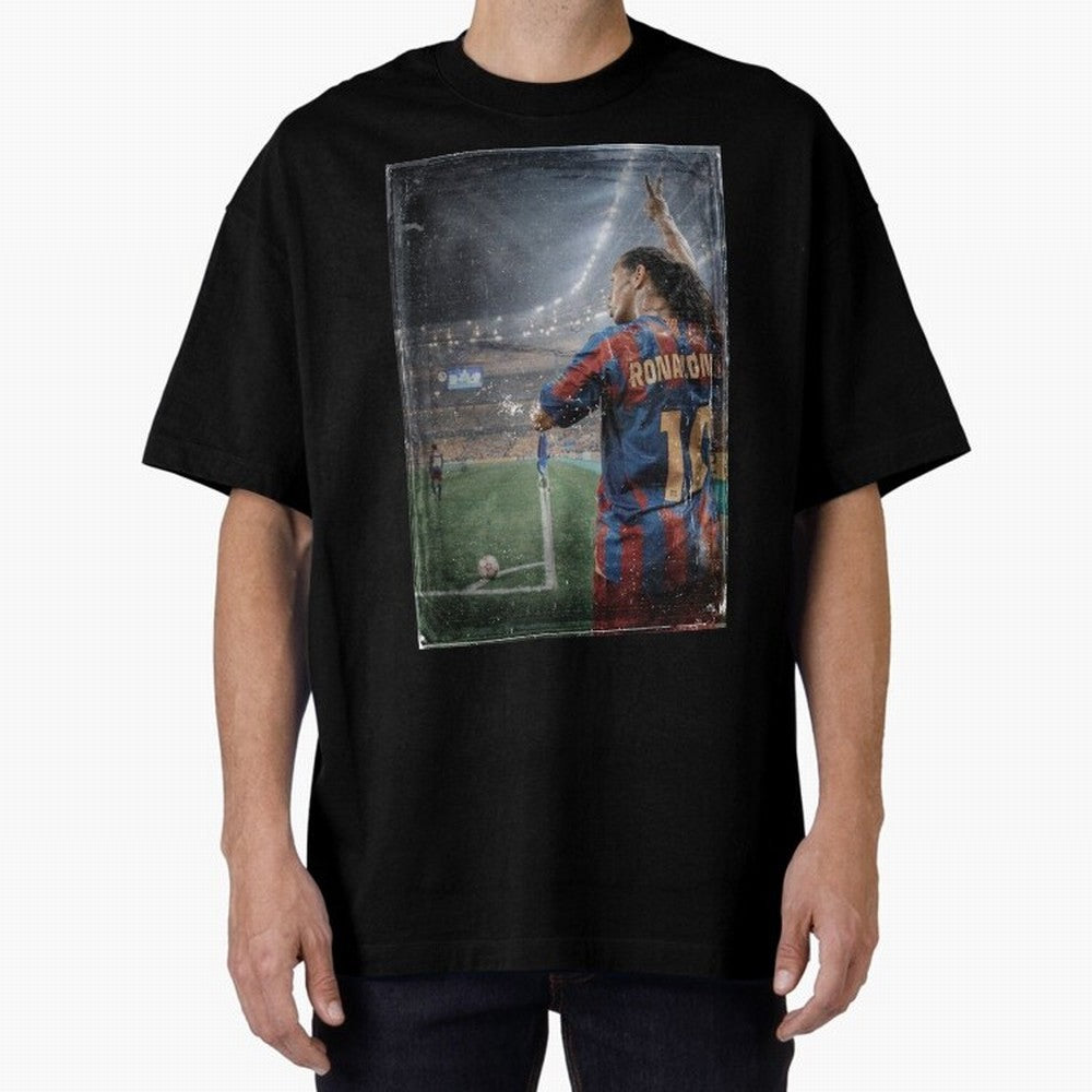 Ronaldinho Vintage Classic T-Shirt Make Your Look Match Global Football Passion for FIFA World Cup 2026, Centered on Messi and Cristiano Ronaldo, France and Portugal, Football Festival Excitement, Trophy Ambitions, Country Rivalries and Star Player