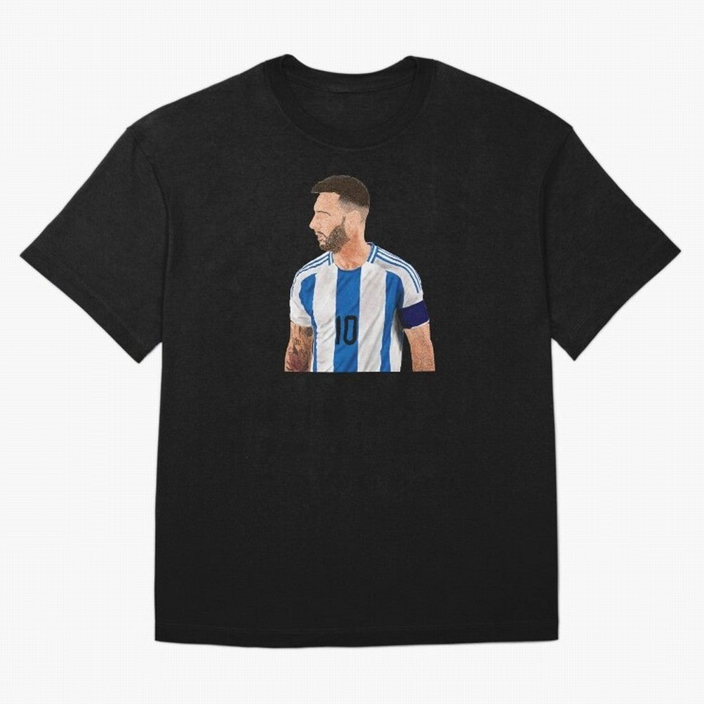 Messi em pintura digital Classic T-Shirt Follow Every Goal of Global Football Passion for FIFA World Cup 2026, Filled with Messi, England, France and Netherlands, Supporter Pride, Iconic Celebrations, Legendary Names and Global Match Day Energy;