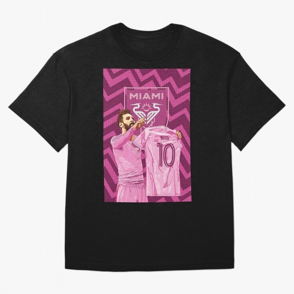 Messi in Inter Miami Classic T-Shirt Support FIFA World Cup 2026 USA Canada Mexico Spirit, Featuring Brazil, CR7 and Messi, Global Supporter Spirit, Legendary Goals, National Colors and Tournament Celebration; Created for Match Day Parties, Soccer