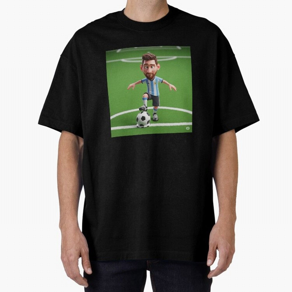 Football Oversized T-Shirt Showcase the FIFA World Cup 2026 Group Stage Journey through Haaland and Mbappe Highlights, France and Portugal Pride, Champion Mindset, Group Stage Buzz, Knockout Tension and Passionate Fan Culture; Made for Die Hard