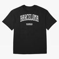 Barcelona (White Print) Essential T-Shirt Back Your Heroes with FIFA World Cup 2026 Connected to CR7 and Messi, England, France and Netherlands Energy, Goal Celebration Energy, Supporter Heritage, Football Icons and Worldwide Tournament Joy;