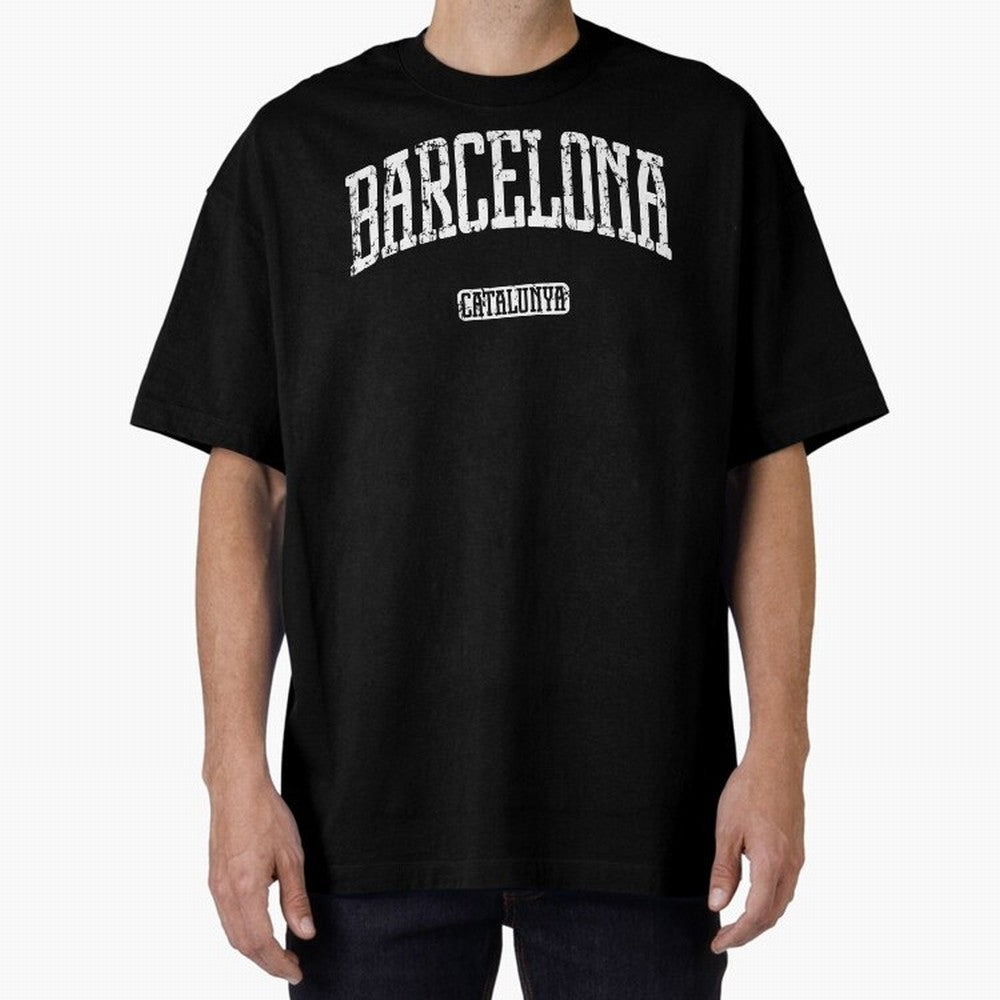 Barcelona (White Print) Essential T-Shirt Back Your Heroes with FIFA World Cup 2026 Connected to CR7 and Messi, England, France and Netherlands Energy, Goal Celebration Energy, Supporter Heritage, Football Icons and Worldwide Tournament Joy;
