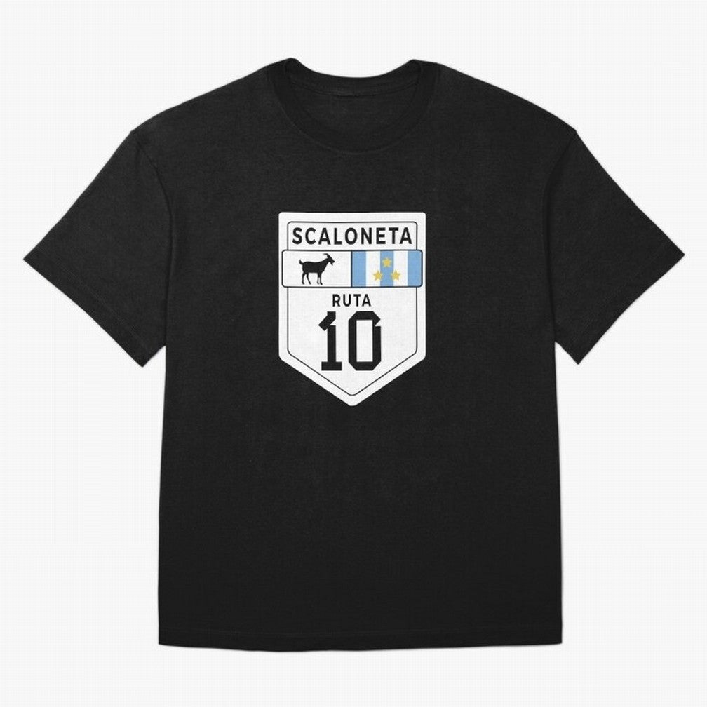Scaloneta - Messi 10 - Goat Oversized T-Shirt Celebrate Global Passion for FIFA World Cup 2026 Group Stage Spirit, Filled with Argentina, France and Brazil, Cristiano Ronaldo, Stadium Memories, Football Loyalty, International Chants and