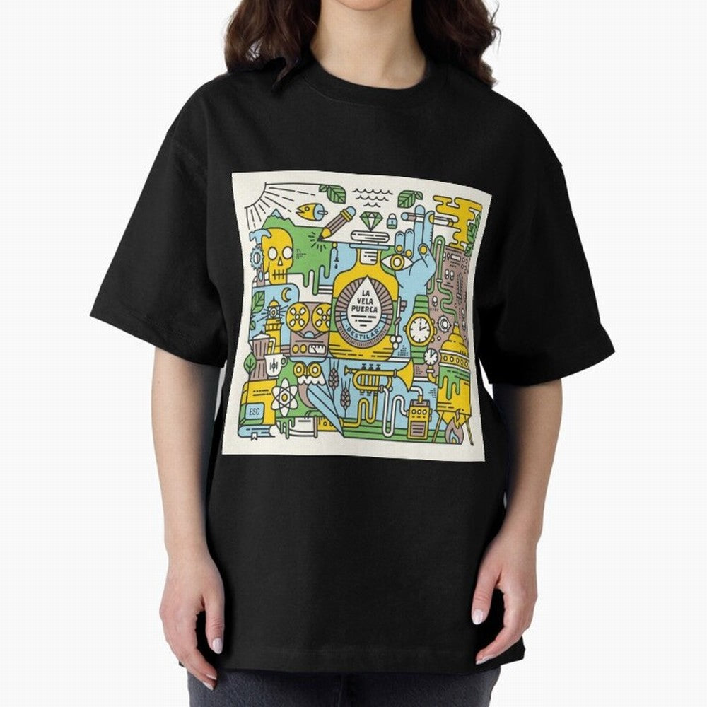 LA VELA PUERCA ROCK Oversized T-Shirt Celebrate National Team Dreams in the FIFA World Cup 2026 Journey through Messi and Cristiano Ronaldo Highlights, Netherlands Pride, Classic Soccer Heritage, Championship Pressure, Fan Loyalty and International