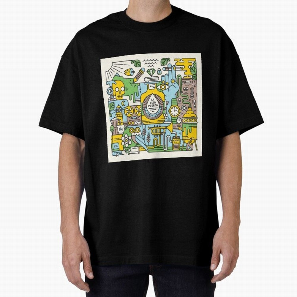 LA VELA PUERCA ROCK Oversized T-Shirt Celebrate National Team Dreams in the FIFA World Cup 2026 Journey through Messi and Cristiano Ronaldo Highlights, Netherlands Pride, Classic Soccer Heritage, Championship Pressure, Fan Loyalty and International