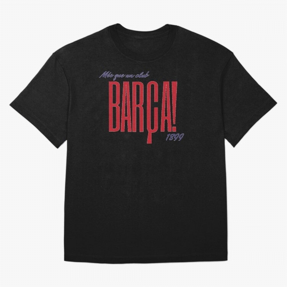 Barca Mes que un club 1899 Oversized T-Shirt Celebrate Classic Football Spirit in the FIFA World Cup 2026 USA Canada Mexico Journey through Cristiano Ronaldo Highlights, France and Portugal Pride, Game Day Rituals, Football Legends, Country Pride