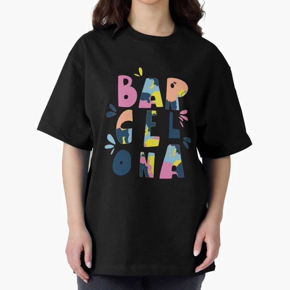 Barcelona Letters Classic T-Shirt Capture the FIFA World Cup 2026 Group Stage Journey through CR7 Highlights, Portugal, Spain and Germany Pride, Vintage Soccer Flavor, Modern Football Stars, National Flags and Final Night Emotion; Made for Die Hard