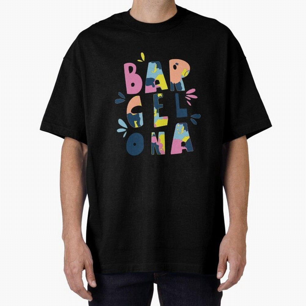 Barcelona Letters Classic T-Shirt Capture the FIFA World Cup 2026 Group Stage Journey through CR7 Highlights, Portugal, Spain and Germany Pride, Vintage Soccer Flavor, Modern Football Stars, National Flags and Final Night Emotion; Made for Die Hard