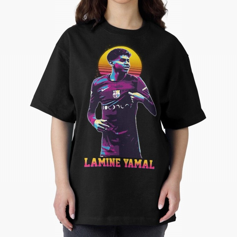 LAMINE YAMAL Oversized T-Shirt Stand Out with Spirit from FIFA World Cup 2026 Group Stage with Neymar, England and Germany Energy, Retro Football Energy, Iconic Rivalries, Trophy Chase Drama and Stadium Atmosphere; Built for Supporters Chasing