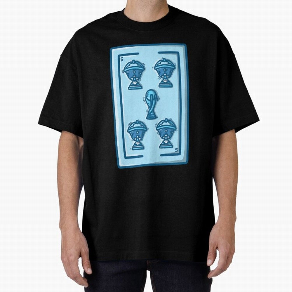 5 de copas - Argentina Classic T-Shirt Build Global Football Passion for FIFA World Cup 2026 USA Canada Mexico, Inspired by Haaland and Mbappe, France and Portugal, Football Festival Excitement, Trophy Ambitions, Country Rivalries and Star Player