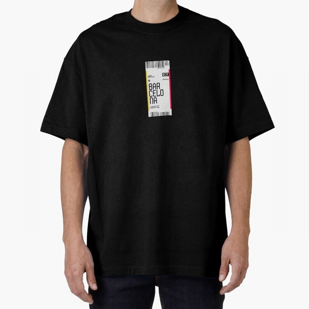 Barcelona Boarding Pass Sparin Travel Ticket Classic T-Shirt Honor FIFA World Cup 2026 USA Canada Mexico Spirit, Celebrating England, France and Netherlands, Mbappe and Neymar, Goal Celebration Energy, Supporter Heritage, Football Icons and