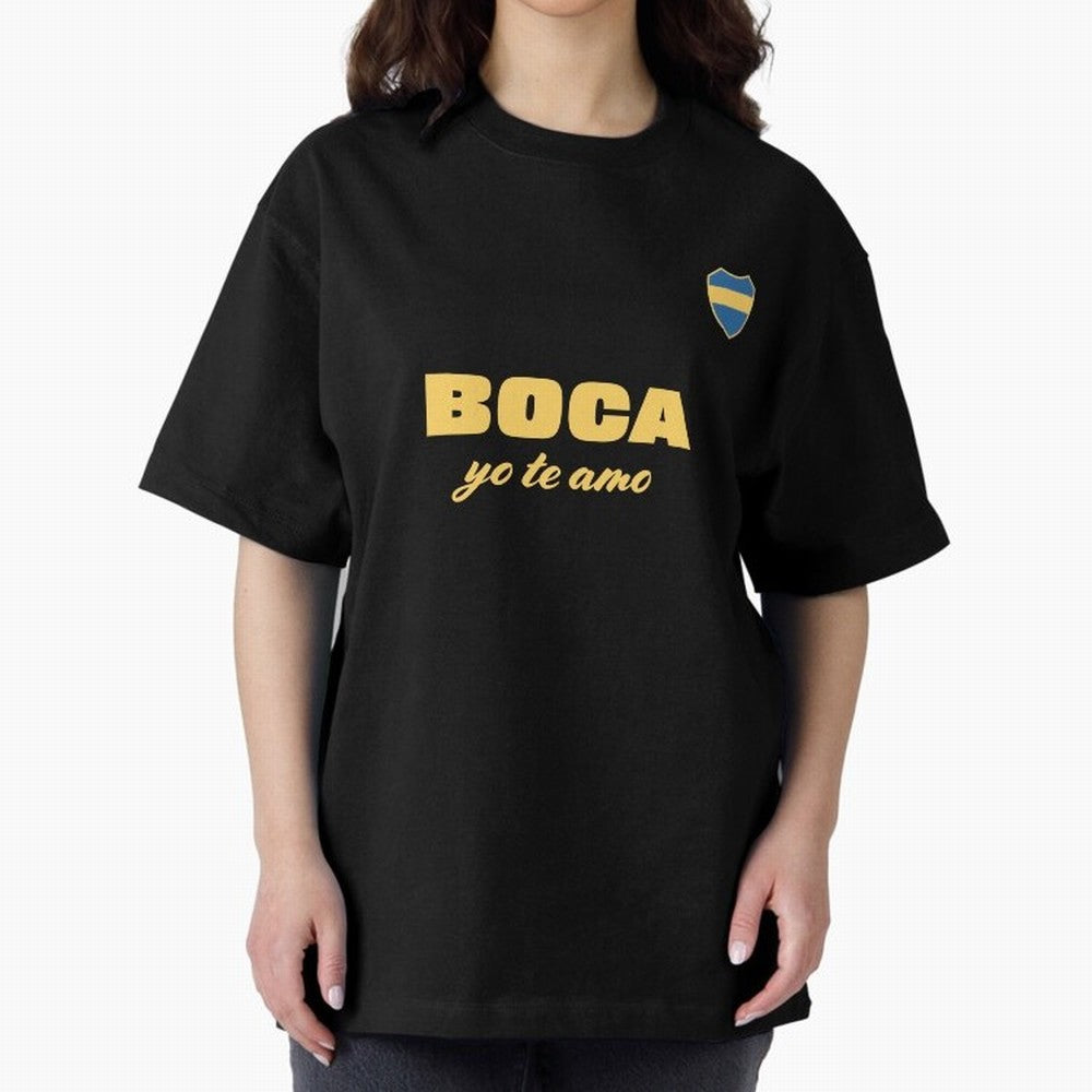 BOCA JUNIORS I LOVE YOU Fitted V-Neck T-Shirt Remember Iconic Moments from Match Day Hype around FIFA World Cup 2026 USA Canada Mexico, Cristiano Ronaldo, Haaland and CR7, England and Germany, Worldwide Fan Energy, Dramatic Goals, Stadium Lights
