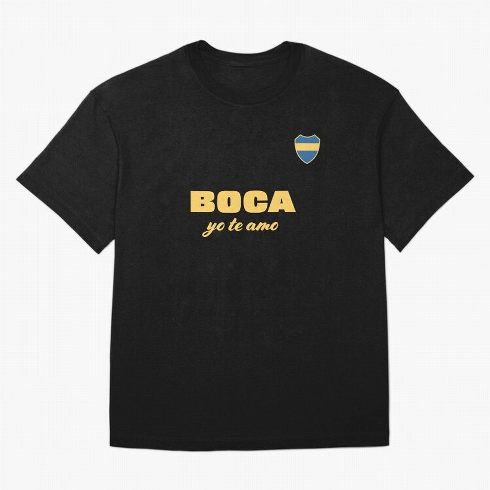 BOCA JUNIORS I LOVE YOU Fitted V-Neck T-Shirt Remember Iconic Moments from Match Day Hype around FIFA World Cup 2026 USA Canada Mexico, Cristiano Ronaldo, Haaland and CR7, England and Germany, Worldwide Fan Energy, Dramatic Goals, Stadium Lights
