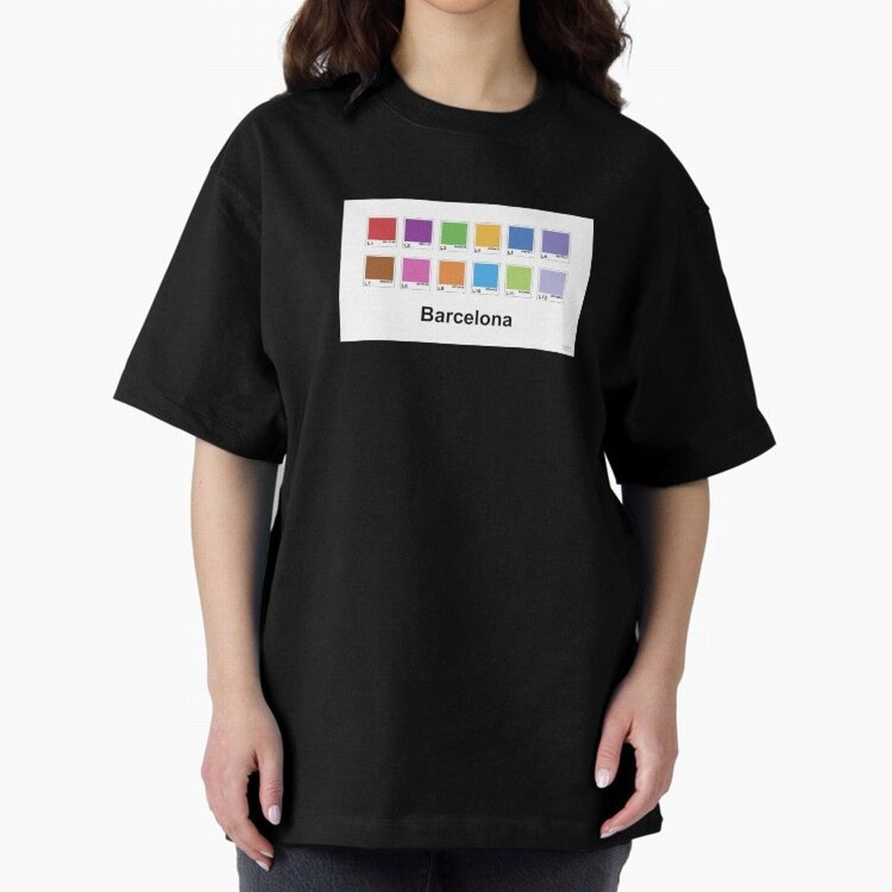 Barcelona Metro Colors Classic T-Shirt Celebrate Football Heritage in FIFA World Cup 2026 USA Canada Mexico for Fans of Neymar and Argentina, France and Brazil, Bringing Football Passion, Legendary Performances, Festival Vibes and Supporter