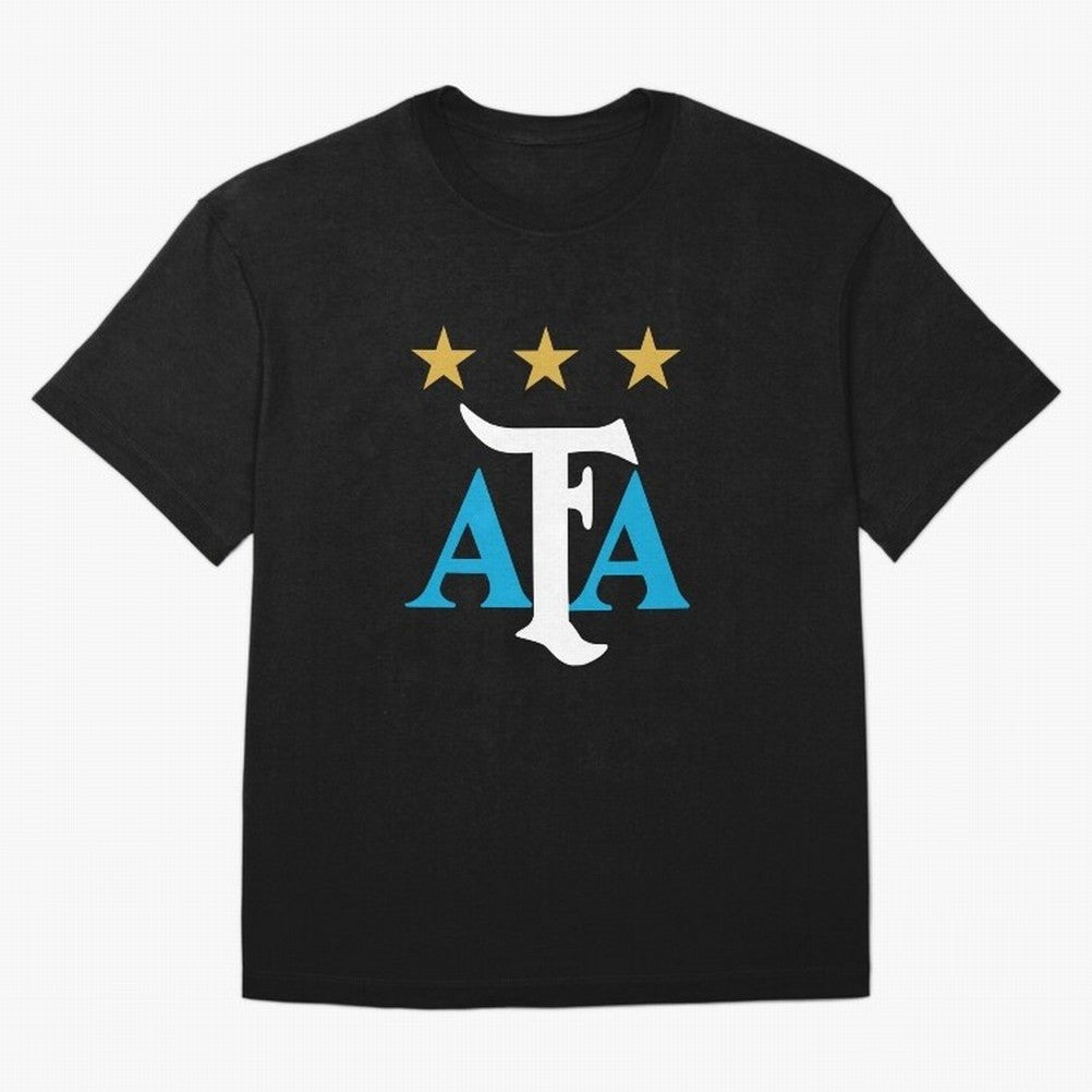 AFA logo - Argentina (light blue, white & gold) Oversized T-Shirt Upgrade Match Day Hype around FIFA World Cup 2026 Group Stage, Neymar, Spain, Supporter Pride, Iconic Celebrations, Legendary Names and Global Match Day Energy; Perfect for People