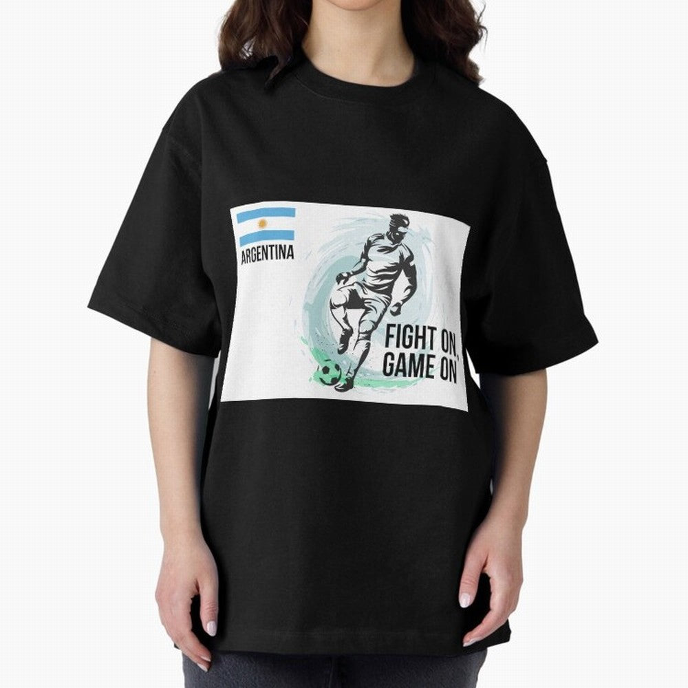 Argentinian Football Player Playing Football - Football Classic T-Shirt Wear the Spirit of Match Day Hype around FIFA World Cup 2026 USA Canada Mexico, Haaland, Argentina and Brazil, Sports Nostalgia, International Competition, Famous Players and