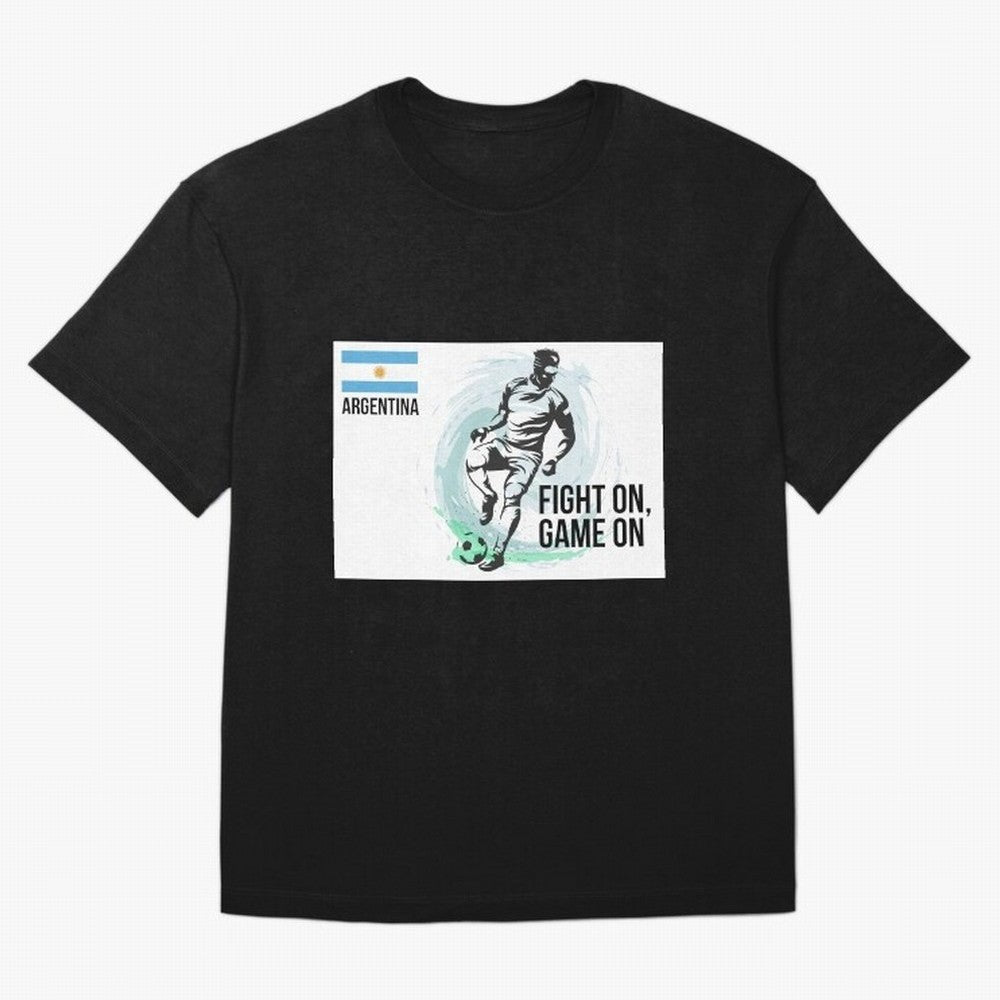 Argentinian Football Player Playing Football - Football Classic T-Shirt Wear the Spirit of Match Day Hype around FIFA World Cup 2026 USA Canada Mexico, Haaland, Argentina and Brazil, Sports Nostalgia, International Competition, Famous Players and