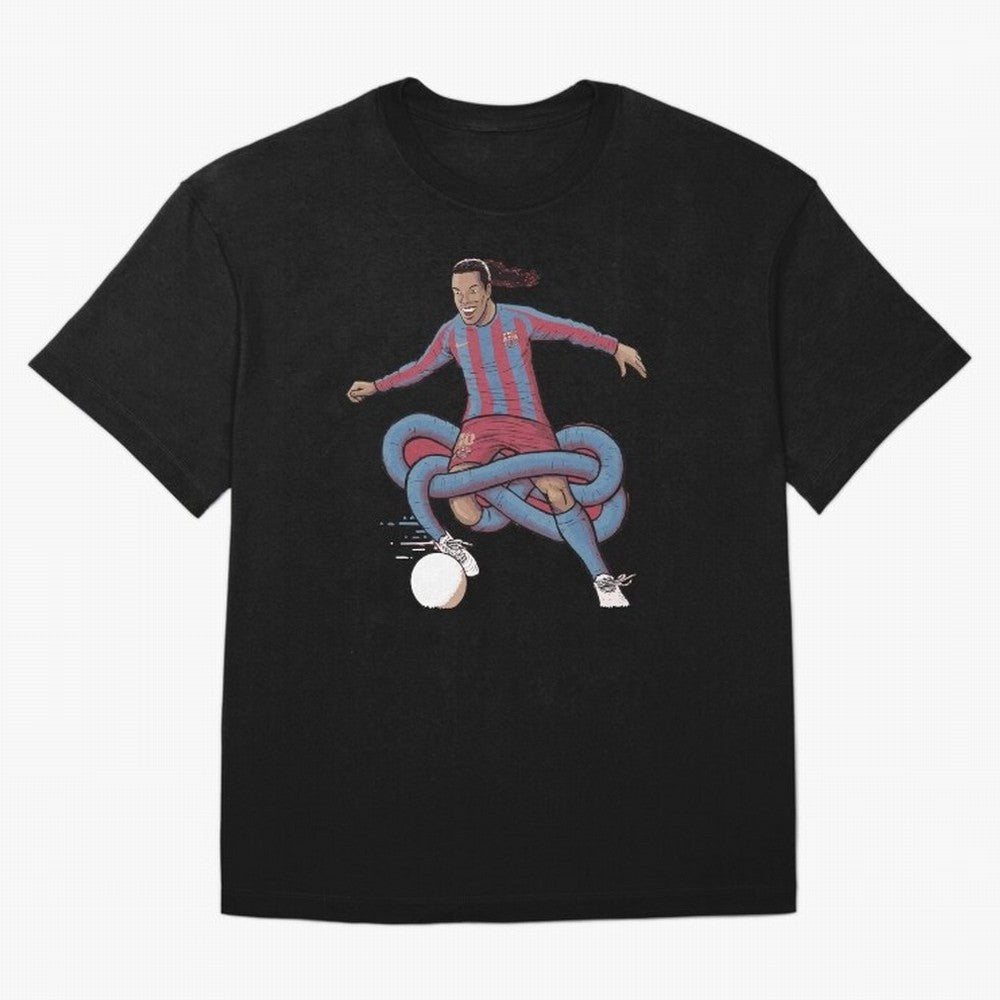 Ronaldinho Oversized T-Shirt Feel the Trophy Chase of FIFA World Cup 2026 Group Stage for Fans of Cristiano Ronaldo and Spain, Bringing Football History, Final Match Energy, Crowd Noise and Once in a Lifetime Moments; Perfect for People Who Love