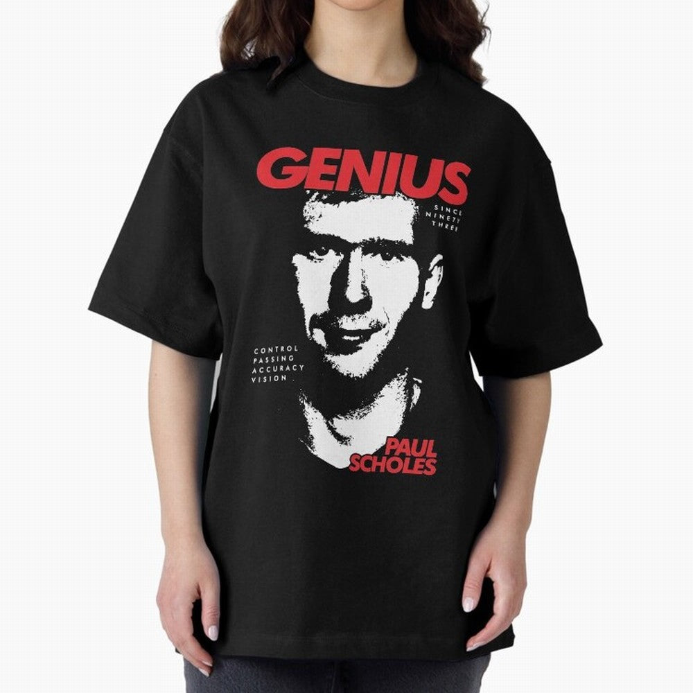 Paul Scholes - Manchester United Legend Oversized T-Shirt Experience Match Day Hype around FIFA World Cup 2026 USA Canada Mexico, CR7 and Messi, Brazil, Portugal and Argentina, Retro Football Energy, Iconic Rivalries, Trophy Chase Drama and Stadium