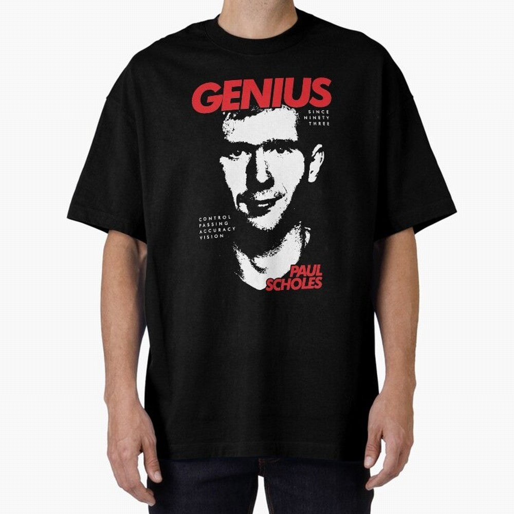Paul Scholes - Manchester United Legend Oversized T-Shirt Experience Match Day Hype around FIFA World Cup 2026 USA Canada Mexico, CR7 and Messi, Brazil, Portugal and Argentina, Retro Football Energy, Iconic Rivalries, Trophy Chase Drama and Stadium