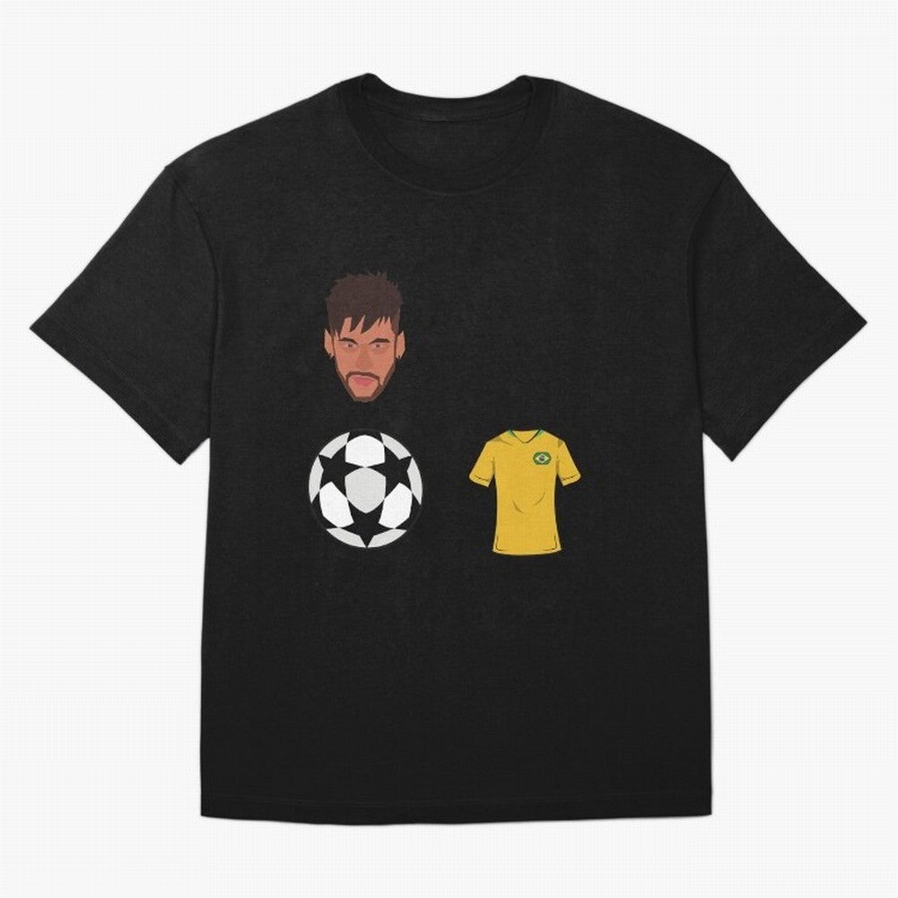 Neymar JR 10 - PSG X Brazil Oversized T-Shirt Fuel the Hype around the FIFA World Cup 2026 USA Canada Mexico Journey through Cristiano Ronaldo, Haaland and CR7 Highlights, Portugal, Spain and Germany Pride, Goal Celebration Energy, Supporter
